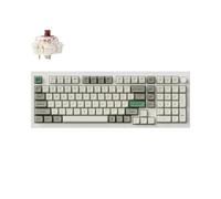 Keychron Q5 MAX Teclado Mecánico Inalámbrico, Aluminio Completo, 2,4 GHz, Bluetooth, QMK, Distribución del 96%, RGB con Hot-swappable Gateron Brown Switch Compatible con Mac Windows Linux - Blanco