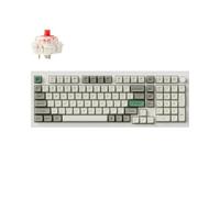 Keychron Q5 MAX Teclado Mecánico Inalámbrico, Aluminio Completo, 2,4 GHz, Bluetooth, QMK, Distribución del 96%, RGB con Hot-swappable Gateron Red Switch Compatible con Mac Windows Linux - Blanco