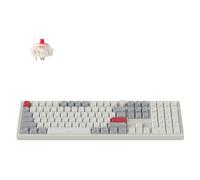 Keychron Q6 Max QMK/LUANCHER Teclado mecánico inalámbrico Bluetooth/2.4 GHz/USB-C con cable, perilla programable de tamaño completo, interruptor rojo Gateron retroiluminado RGB intercambiable en