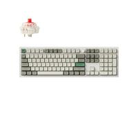 Keychron Q6 MAX QMK/Via Teclado Mecánico con Cable Bluetooth Inalámbrico /2.4 GHz/USB-C, Tamaño Completo Mando Programable LED RGB Hot-Swappable Gateron Red Switch para Mac Windows Linux - Blanco