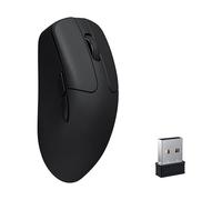 Keychron Ratón inalámbrico M2 8000Hz Bluetooth 5.3/2.4 GHz/conexión por cable, PixArt 3950 Sensor de cuerpo de luz programable (30K DPI/750 IPS) para Windows Mac Linux - Negro
