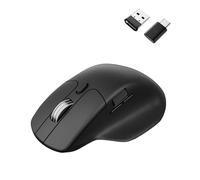 Keychron Ratón inalámbrico silencioso M6 para juegos, sondeo de 1000 Hz, Bluetooth 5.3/2.4 GHz/con cable, sensor óptico PixArt 3311 de hasta 12.000 DPI, ligero 3.03 oz (86 g), programable, para
