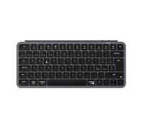 Keychron Teclado inalámbrico B1 Pro ultra delgado 75% Layout italiano ISO QWERTY configurable ZMK, tasi de PBT, 3 modos 2.4 GHz/Bluetooth/cableada, compatible con Windows/Mac, gris espacial