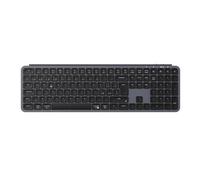 Keychron Teclado inalámbrico B6 Pro Ultra Delgado Full Size Layout Italiano ISO QWERTY, configurable ZMK, Teclas PBT, 3 Modos 2,4 GHz/Bluetooth/cableado, Compatible con Win/Mac/Linux, Gris Espacial