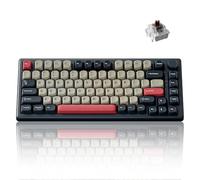 Keychron Teclado mecánico inalámbrico J2, Bluetooth QMK de 2.4 GHz, diseño 75% RGB, interruptor marrón intercambiable en caliente compatible con Mac, Windows Linux, teclas PBT no brillantes para