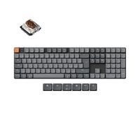 Keychron Teclado mecánico inalámbrico K5 MAX, conexión Triple (Bluetooth/2,4 GHz/USB-C), sustitución en Caliente, Compatible con Mac/Windows/Linux, Interruptor de bajo Perfil, Gateron Brown