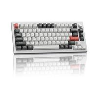 Keychron Teclado mecánico inalámbrico Q1 Ultra 8K 75%, frecuencia de sondeo de 8000Hz, retroiluminación RGB intercambiable en caliente, interruptor rojo, 82 teclas, 4000 mAh, 2.4 GHz/Bluetooth