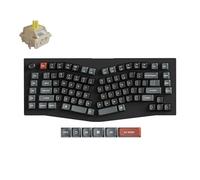Keychron Teclado mecánico inalámbrico V10 Ultra 8K, 75% diseño ergonómico Alice, 8000Hz 2.4GHz/Bluetooth 5.3/USB-C cableado, teclado personalizado ZMK intercambiable en caliente con perilla, teclas