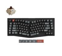 Keychron Teclado mecánico inalámbrico V10 Ultra 8K, 75% diseño ergonómico Alice, 8000Hz 2.4GHz/Bluetooth 5.3/USB-C cableado, teclado personalizado ZMK intercambiable en caliente con perilla, teclas