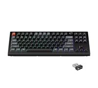 Keychron Teclado mecánico V3 Ultra TKL inalámbrico, frecuencia de sondeo ZMK Custom 8K, 2.4 GHz/Bluetooth/cableado con retroiluminación RGB, interruptor POM de seda prelubricado, color marrón