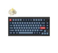 Keychron V1 MAX Teclado Mecánico Inalámbrico, diseño 75% QMK/Via programable con Gateron Jupiter Banana Switch Hot-Swappable Compatible con Mac Windows Linux - Versión de Perilla (ANSI/US)