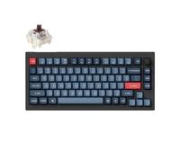 Keychron V1 MAX Teclado Mecánico Inalámbrico, diseńo 75% QMK/Via programable con Gateron Jupiter Brown Switch Hot-Swappable Compatible con Mac Windows Linux - Versión de Perilla (ANSI/US)
