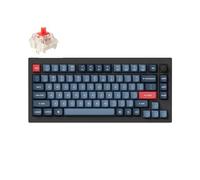 Keychron V1 MAX Teclado Mecánico Inalámbrico, diseño 75% QMK/Via programable con Gateron Jupiter Red Switch Hot-Swappable Compatible con Mac Windows Linux - Versión de Perilla (ANSI/US)