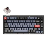 Keychron V1 QMK/VIA - Teclado mecánico con cable personalizado, marco programable con 65% de diseño con interruptor marrón K Pro intercambiable en caliente, retroiluminación RGB para Mac Windows Linux