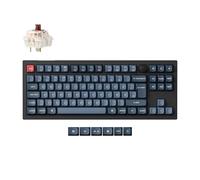 Keychron V3 Max QMK/VIA Teclado mecánico inalámbrico, disposición DE-ISO 87 teclas RGB Bluetooth/2.4 GHz/Wired Hot-Swappable Gateron Interruptor marrón para Mac Windows Linux