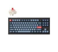 Keychron V3 MAX TKL Teclado Mecánico Wireless, 2,4 GHz/Bluetooth/USB-C 3 Modos de retroiluminación RGB QMK/Via Macro programable, Teclas PBT Hot-Swap para Mac Windows Gateron Jupiter Red
