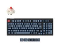 Keychron V5 Max QMK Wireless Custom Knob Teclado Mecánico, DE-ISO 100 teclas programable Bluetooth/2.4 GHz/Cable con RGB Hot-swappable Gateron Interruptor Rojo