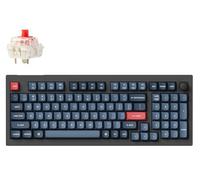 Keychron V5 MAX Teclado Mecánico Inalámbrico con Teclado Numérico, Disposición 96%, QMK/Via, 2.4 GHz/Bluetooth 5.1/USB, LED RGB, Hot-Swappable Gateron Jupiter Red Switch para Mac Windows Linux