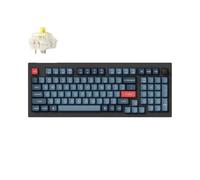 Keychron V5 MAX Teclado Mecánico Inalámbrico con Teclado Numérico, Disposición 96%, QMK/Via, 2.4 GHz/Bluetooth 5.1/USB, LED RGB, Hot-Swappable Gateron Jupiter Banana Switch para Mac Windows Linux