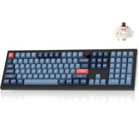 Keychron V6 MAX Teclado Mecánico Wireless, 2,4 GHz/Bluetooth/USB-C 3 Modos de retroiluminación RGB QMK/Via Macro programable, Teclas PBT Hot-Swap para Mac Windows Gateron Jupiter Brown