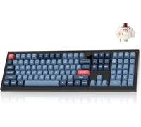 Keychron V6 MAX Teclado Mecánico Wireless, 2,4 GHz/Bluetooth/USB-C 3 Modos de retroiluminación RGB QMK/Via Macro programable, Teclas PBT Hot-Swap para Mac Windows Gateron Jupiter Brown