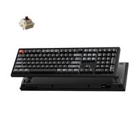 Keychron V6 Ultra 8K Teclado mecánico inalámbrico de tamaño completo, 8000 Hz, interruptor marrón intercambiable en caliente, retroiluminación RGB, teclas PBT, 2.4 GHz/Bluetooth/cableado, para Windows