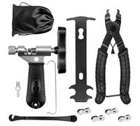 Keyck Herramienta de Cadena para Bicicleta,Tronchacadenas Bicicleta Medidor Cadena Bicicleta Alicates de Cadena Palancas Neumaticos 4 Pares Eslabones para Cadena Bicicleta de 6/7/8/9/10/11 Velocidades