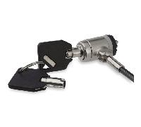 StarTech Candado con cable para portátil LTLOCKKEY — 2 m acero, con llave Push-to-Lock