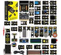 KEYESTUDIO BBC Micro:bit Sensors Module Kit con Microbit V2.2 Board Breakout Board, I2C LCD Pantalla OLED, Nivel de Agua, Relay, etc. con PDF Tutorials Coding para niños y Adultos