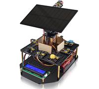 KEYESTUDIO DIY Solar Tracking Electronic Kit Compatible with Arduino with UN0 R3 microcontroller Board, Electronics Project Coding Kit Programming Gift for 14+ Teens Adults