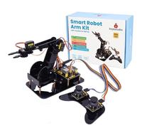 KEYESTUDIO ESP32 Kit de Brazo de Robot Inteligente para Arduino con Joystick, Kit de construcción de Robot de programación DIY para educación, Brazo robótico 4DF para Adolescentes y Adultos
