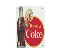 KEYGAMER Placa de metal de Coca-cola Have A Coke, cartel vintage para garaje, bar, decoración de pared del hogar, 20,3 x 30,3 cm