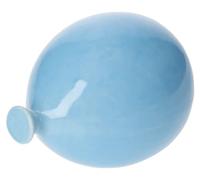 KEYHOMESTORE Escultura de pared en forma de globo de color azul, fabricada en cerámica 100% fabricada en Italia. Tamaño mediano. Ideal como accesorio de decoración para interiores de dormitorio y