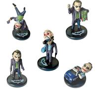 Keyhvao 5 figuras de acción de Joker Heath Ledger, figura de Jokers, figura de anime, decoración de coche, material de PVC, regalos para fans y amigos