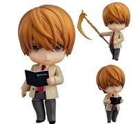 Keyhvao L,Light Yagami - Figura de Yagami con luz de movimiento, figura L de 10 cm, figuras de anime Death Note, bonita decoración, material de PVC, regalos para fans y amigos, unisex (Yagami claro)