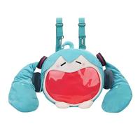 Keyhvao Miku - Mochila de hombro con bonito material de felpa, multiestilo, anime, casual, regalo para unisex, agua, 46*9*41cm