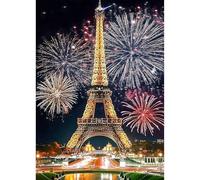 KEYIFA Diamond Painting Kit Torre Eiffel de París, 5D DIY Completo Taladro Pintura Con Manualidades Diamantes, Pintura De Diamantes Manualidades Para Adultos, DecoracióN De Pared Hogar 30x40cm