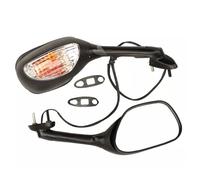 KeYJeY Espejos Retrovisores Moto Espejo Retrovisor Con Luces Motocicleta Para Suzuki GSXR 600 750 2006 2007 2008 2009 2010 GSXR 1000 2005 2006 2007 2008 K6 K7 K8 Espejos Moto