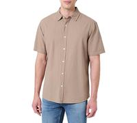 KEYLARGO Camisa para Hombre MSH KLSEASIDE 1/2 sólida, Anacardo asado (1017), L