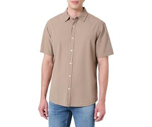 KEYLARGO Camisa para Hombre MSH KLSEASIDE 1/2 sólida, Anacardo asado (1017), L