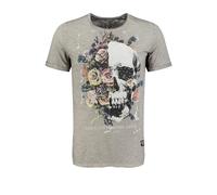 KEYLARGO Camiseta para Hombre MT KLRISING Round, Plata (1107), 3XL