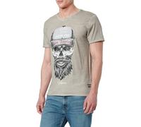 KEYLARGO Klbeard Round Camiseta, Plata (1107), L Hombres
