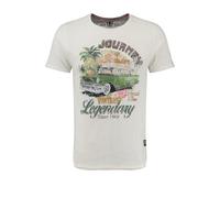 KEYLARGO Kljourney Round Camiseta, Offwhite (1001), M Hombres