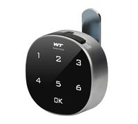 Keyless Cabinet Lock - Electronic Drawer Combination Lock | Smart Cabinet Locks Sensitive Touch Safe Household Password Locks For Mailboxes School Lockers | Zinc Alloy Nano Chip Material Black Matte C