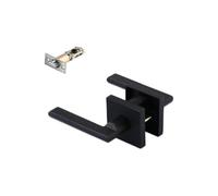 Keyless Interior Door Lock Wooden Door Three-bar Lock Handle Lock Black Noise Reduction Lockset hwy