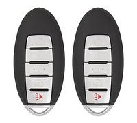 Keyless2Go - Llave de repuesto para llave inteligente de proximidad de 5 botones para Nissan KR5S180144106 285E3-6FL7A (2 unidades)
