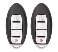 Keyless2Go Reemplazo para llave inteligente de proximidad de 4 botones para Nissan KR5S180144014 IC 204 285E3-5AA3D - paquete de 2