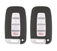 Keyless2Go Repuesto para llave de proximidad inteligente de 4 botones Kia Hyundai SY5HMFNA04 HY22-paquete de 2