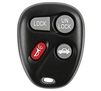 KeylessOption Llavero de repuesto para Chevrolet Chevy Impala Monte Carlo Pontiac Grand Prix 2001, 2002, 2003, 2004, 2005, 4 botones, requiere cerrajero