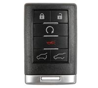 KeylessOption Llavero de repuesto para mando a distancia GM Yukon Chevrolet Chevy Suburban Tahoe 2007 2008 2009 2010 2011 2012 2013 2014, 6 botones OUC6000066, guía de programación incluida